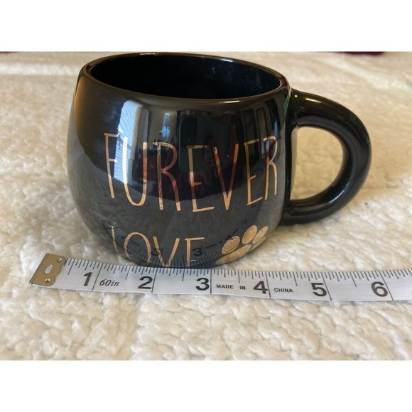 Tri-Coastal Design "Furever Love" w/Paw Print Glass Ceramic Mug #66219 (2018) 4" - Picture 4 of 6